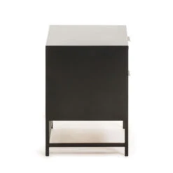 Zwart Nachtkastje Met Webbing -WOOOD Verkoopwinkel kave home kyoko zwart nachtkastje met webbing 03