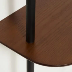 Walnoot Kapstok Met Tafeltje -WOOOD Verkoopwinkel kave home marcolina haltafel met kapstok 04