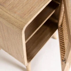 Houten Nachtkastje Met Webbing 16 Houten Nachtkastje Met Webbing -WOOOD Verkoopwinkel kave home nalu houten nachtkastje met webbing 05