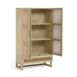 Rotan Webbing Kast -WOOOD Verkoopwinkel kave home rexit rotan webbing kast 02