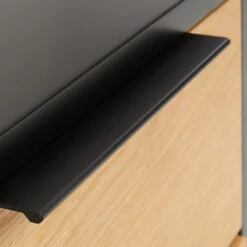 Nachtkastje Zwart Met Eiken -WOOOD Verkoopwinkel kave home savoi nachtkastje zwart met eiken 04