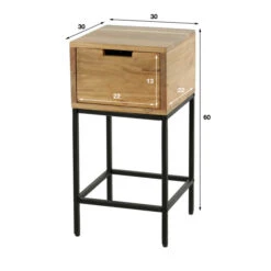 Klein Nachtkastje Acaciahout -WOOOD Verkoopwinkel klein nachtkastje acaciahout vico giani 07