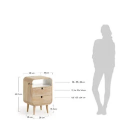 Mango Hout Nachtkastje -WOOOD Verkoopwinkel laforma gerald mango hout nachtkastje 07