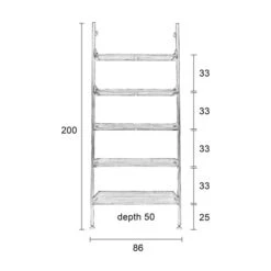Metalen Leunrek -WOOOD Verkoopwinkel metalen leunrek wally lumz home 10