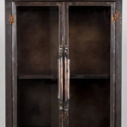 Metalen Vitrinekast Vintage -WOOOD Verkoopwinkel metalen vitrinekast otis lumz home 04