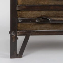 Metalen Vitrinekast Vintage -WOOOD Verkoopwinkel metalen vitrinekast otis lumz home 06