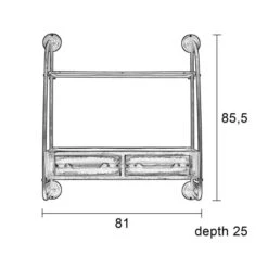 Metalen Wandrek -WOOOD Verkoopwinkel metalen wandrek feng lumz home 06