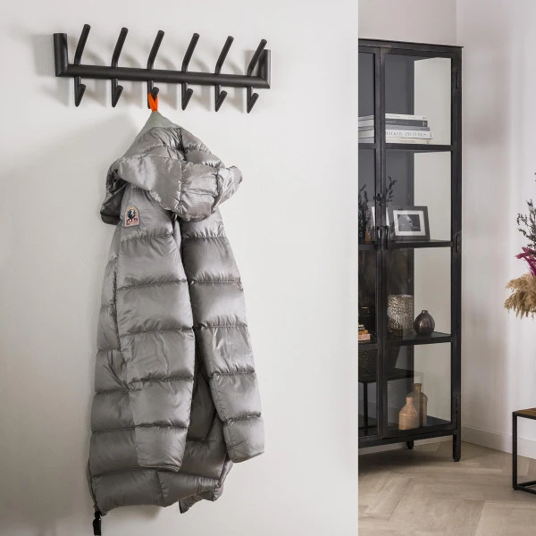 Moderne Wandkapstok Antraciet 4 Moderne Wandkapstok Antraciet - Afbeelding 2