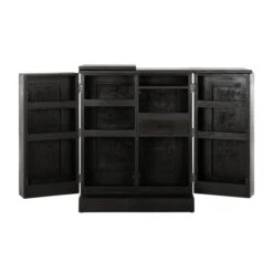 Zwarte Drankkast Bartafel -WOOOD Verkoopwinkel must living connaught zwarte drankkast bartafel 03