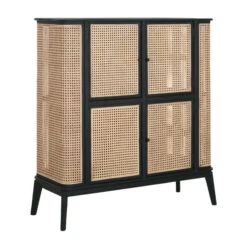 Webbing Kast Met Ronde Hoeken -WOOOD Verkoopwinkel must living raffles webbing wandkast met ronde hoeken 02