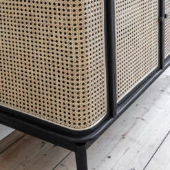 Webbing Kast Met Ronde Hoeken -WOOOD Verkoopwinkel must living raffles webbing wandkast met ronde hoeken 06