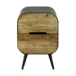 Nachtkastje Met 2 Mangohouten Lades -WOOOD Verkoopwinkel nachtkastje met 2 mangohouten lades carve giani 04