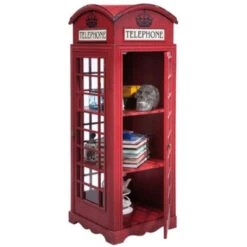 Telefooncel Vitrine Kast -WOOOD Verkoopwinkel retro vitrinekast london 03 800x800 1