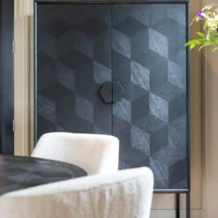 Grote Kast Zwart Hout -WOOOD Verkoopwinkel richmond interiors blax grote kast zwart hout 06