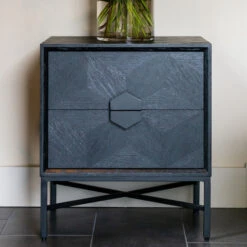 Zwart Nachtkastje Van Hout