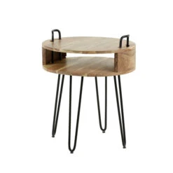 Rond Nachtkastje Acaciahout -WOOOD Verkoopwinkel rond nachtkastje acaciahout ari giani 03