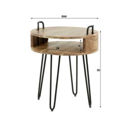 Rond Nachtkastje Acaciahout -WOOOD Verkoopwinkel rond nachtkastje acaciahout ari giani 04