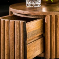 Rond Nachtkastje Mangohout -WOOOD Verkoopwinkel rond nachtkastje mangohout tweak giani 03