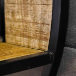 Rond Wandrek Van Hout En Metaal -WOOOD Verkoopwinkel rond wandrek van hout en metaal bodio nevada 04 1