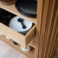 Scandinavische Wandkast Eikenfineer -WOOOD Verkoopwinkel scandinavische wandkast eikenfineer bodio togo 07