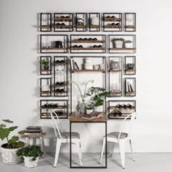 Wandrek Met 2 Planken -WOOOD Verkoopwinkel shelfmate wand planken 07 3