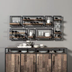 Wandrek Met 2 Planken -WOOOD Verkoopwinkel shelfmate wand planken 08 3