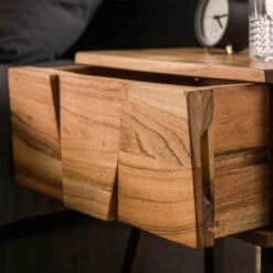 Speels Acaciahouten Nachtkastje -WOOOD Verkoopwinkel speels acaciahouten nachtkastje demn giani 03