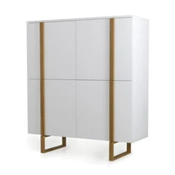 Moderne Bergkast Met Eiken -WOOOD Verkoopwinkel tenzo birka moderne bergkast wit met eiken 03 1