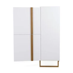 Moderne Bergkast Met Eiken -WOOOD Verkoopwinkel tenzo birka moderne bergkast wit met eiken 06 1