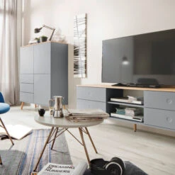 Matte Wandkast Met Eiken -WOOOD Verkoopwinkel tenzo dot eiken kledingkast 05