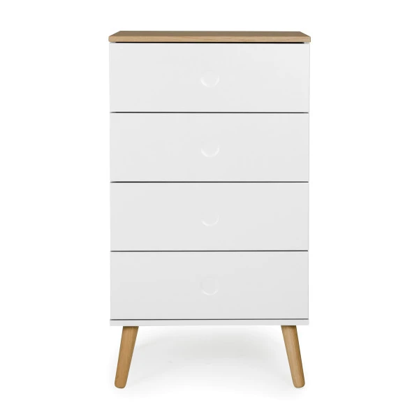 Hoge Eiken Ladekast 3 Hoge Eiken Ladekast