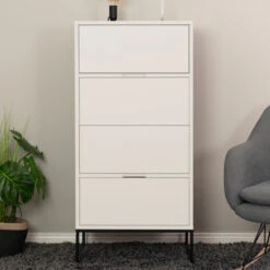 Wandkastje Met 4 Lades -WOOOD Verkoopwinkel tenzo lipp wandkastje met 4 lades wit 07 1