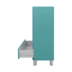 Hoge Brede Ladekast -WOOOD Verkoopwinkel tenzo malibu hoge brede ladekast blauw 06 1