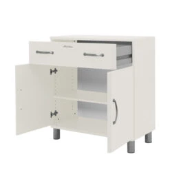 Klein Retro Dressoir -WOOOD Verkoopwinkel tenzo malibu klein retro dressoir wit 01 1