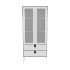 Moderne Vitrinekast Mat -WOOOD Verkoopwinkel tenzo uno hoge vitrinekast 07