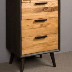 Smalle Boekenkast Eikenhout -WOOOD Verkoopwinkel tower living bresso smalle boekenkast eikenhout 03