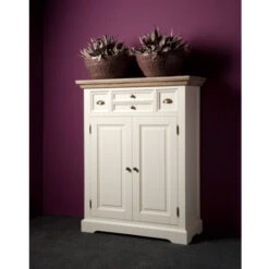 Meidenkast Wit Hout -WOOOD Verkoopwinkel tower living fleur meidenkast wit hout 02 1