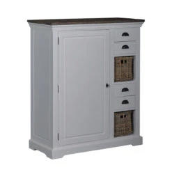 WOOOD Verkoopwinkel -WOOOD Verkoopwinkel tower living napoli lage wandkast met manden 02