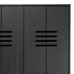 VTwonen Lockerkast 3-deurs -WOOOD Verkoopwinkel vtwonen locker opberggigant drie deurs zwart 02 1