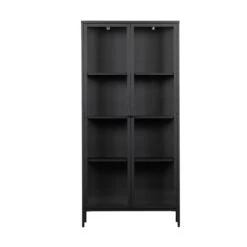 VTwonen Zwarte Vitrinekast Van Ijzer -WOOOD Verkoopwinkel vtwonen precious zwarte vitrinekast van ijzer 03