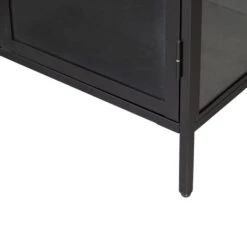 VTwonen Zwarte Vitrinekast Van Ijzer -WOOOD Verkoopwinkel vtwonen precious zwarte vitrinekast van ijzer 04