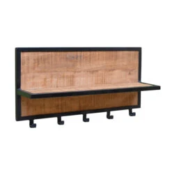 Wandkapstok Mangohout En Staal