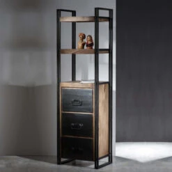 Smalle Kast Sheesham Hout -WOOOD Verkoopwinkel wandkast lavis havel 02 800x800 1