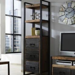 Smalle Kast Sheesham Hout -WOOOD Verkoopwinkel wandkast lavis havel 04 800x800 1