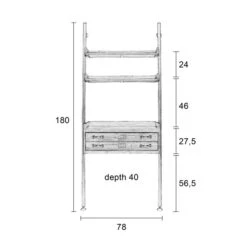 Wandrek Metaal Met Hout -WOOOD Verkoopwinkel wandrek metaal met hout rook lumz home 09