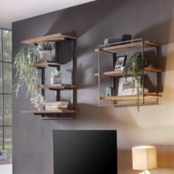 Wandrek Teak Met Metaal 70 X 97 Cm -WOOOD Verkoopwinkel wandrek teak met metaal 70 x 97 cm teaka lavis 04