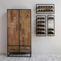 Wijnflessen Rek -WOOOD Verkoopwinkel winemate wijnrekken aan de wand 01 2