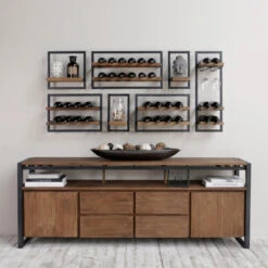 Wijnflessen Rek -WOOOD Verkoopwinkel winemate wijnrekken aan de wand 02 2