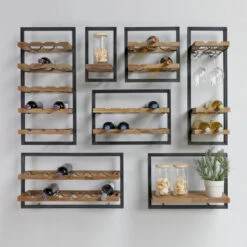 Wijnflessen Rek -WOOOD Verkoopwinkel winemate wijnrekken aan de wand 04 2