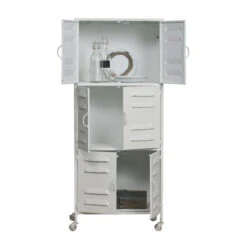 WOOOD Zwarte Lockerkast Op Wielen -WOOOD Verkoopwinkel woood boaz verrijdbare lockerkast 04